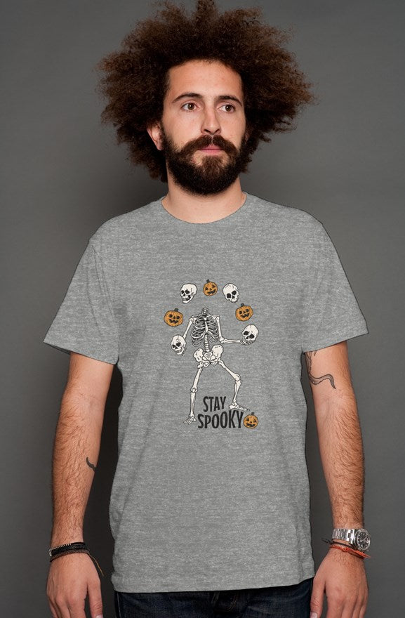 grey stay spooky t shirt